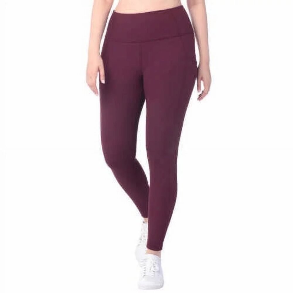 NEW Lukka Lux Fig Ribbed Long Ankle Length Leggings Tights Pants Pockets 18 NWT